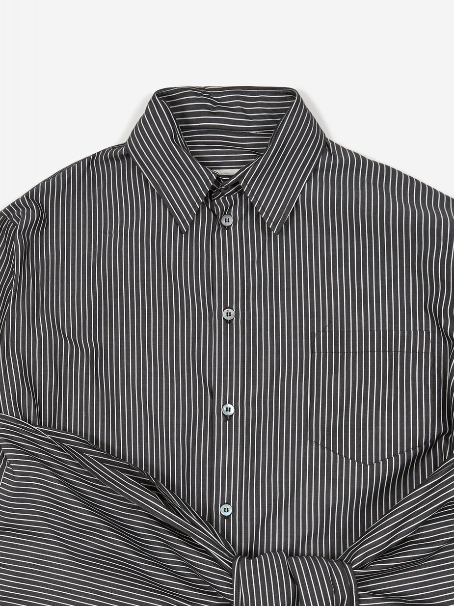 MM6 Maison Margiela MM6 Maison Margiela Shirt Dress - Black/White Stripe - Black