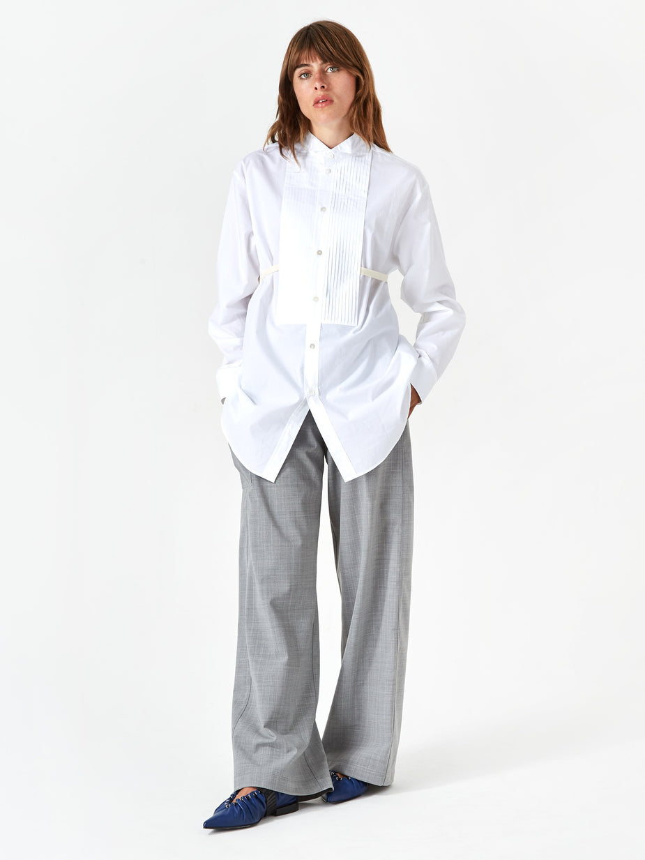 MM6 Maison Margiela MM6 Maison Margiela Pleat Front Shirt - White - White