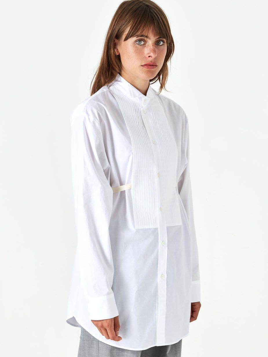 MM6 Maison Margiela MM6 Maison Margiela Pleat Front Shirt - White - White