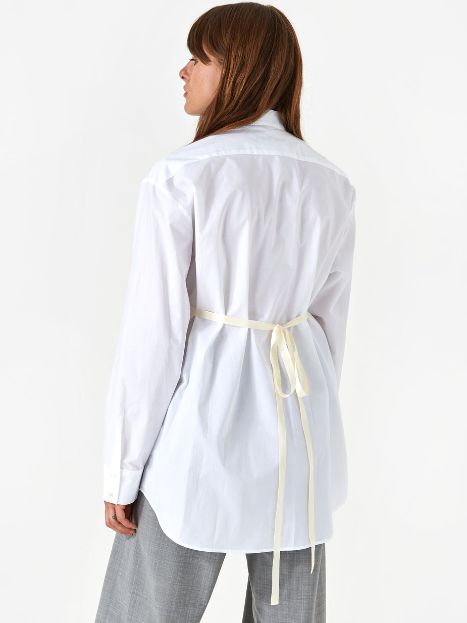 MM6 Maison Margiela MM6 Maison Margiela Pleat Front Shirt - White - White