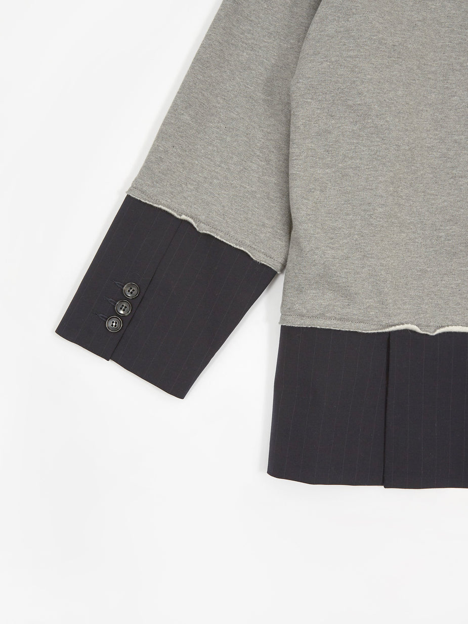 MM6 Maison Margiela MM6 Maison Margiela 2 in 1 Sweatshirt - Grey Melange - Grey