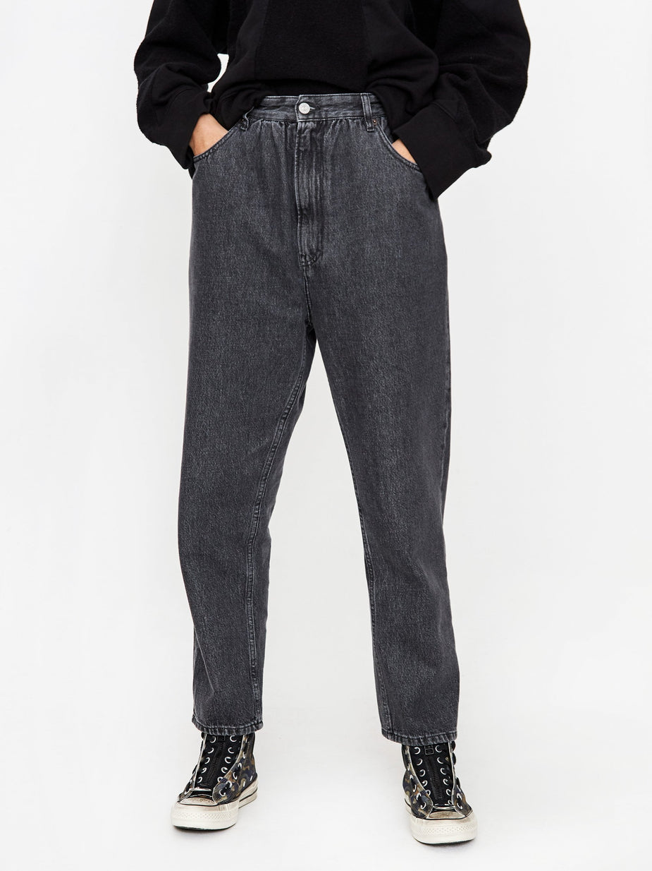 MM6 Maison Margiela MM6 Maison Margiela Tapered Denim Jean - Black Stone Wash - Black