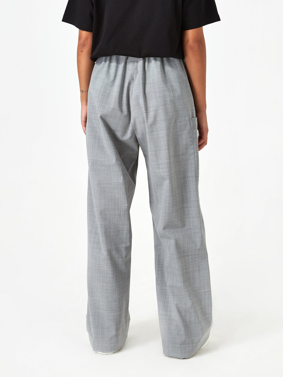 MM6 Maison Margiela MM6 Maison Margiela Wide Leg Trouser - Grey Melange - Grey