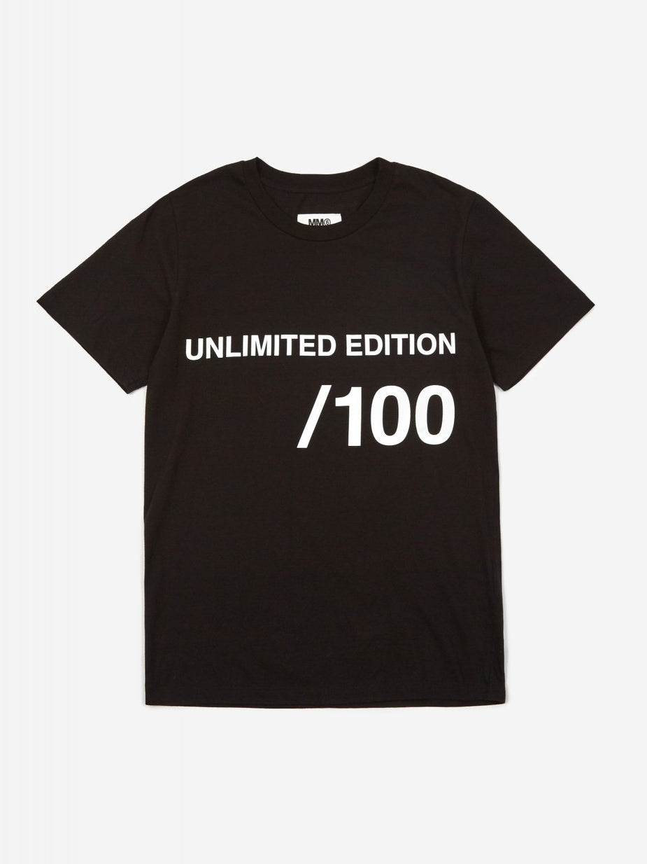 MM6 Maison Margiela MM6 Maison Margiela Unlimited Edition Shortsleeve T-Shirt - Black - Black