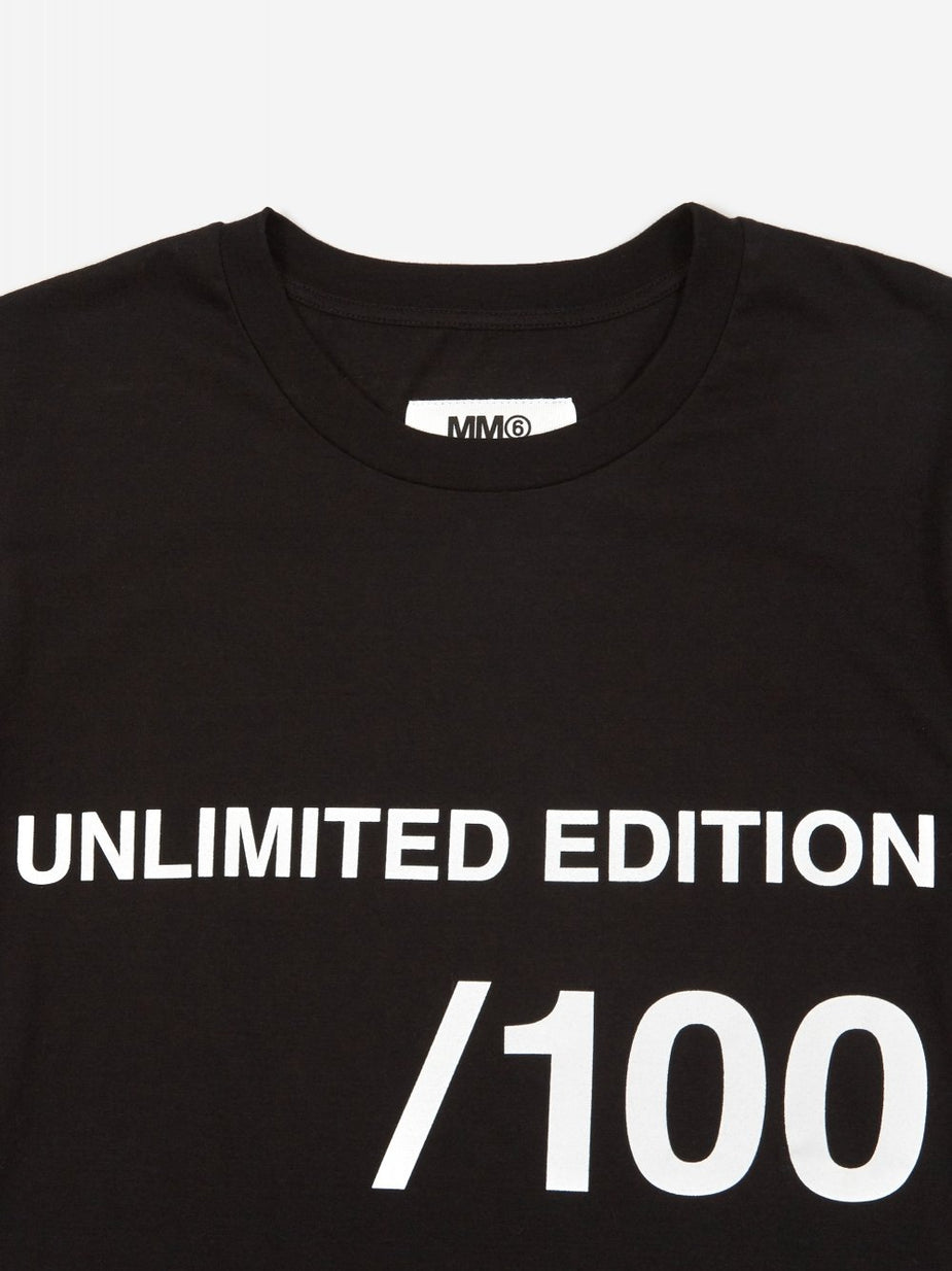 MM6 Maison Margiela MM6 Maison Margiela Unlimited Edition Shortsleeve T-Shirt - Black - Black
