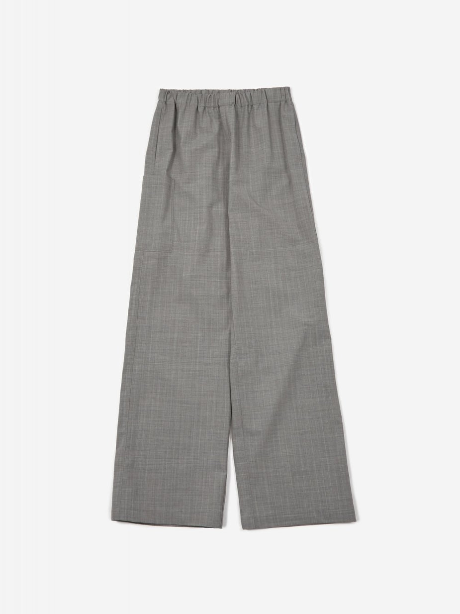 MM6 Maison Margiela MM6 Maison Margiela Wide Leg Trouser - Grey Melange - Grey