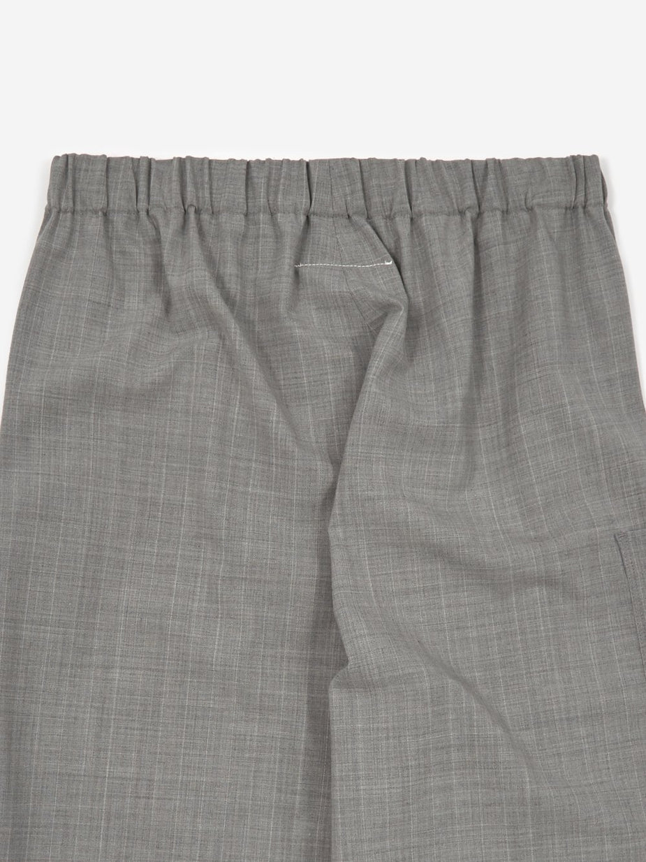 MM6 Maison Margiela MM6 Maison Margiela Wide Leg Trouser - Grey Melange - Grey