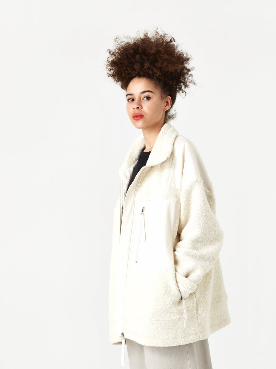 MM6 Maison Margiela MM6 Maison Margiela Zip Through Jacket - Off White - White
