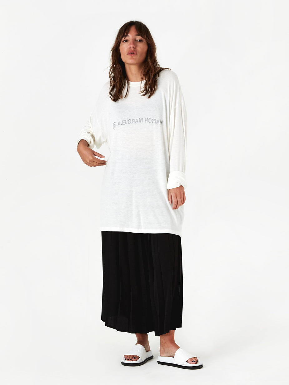 MM6 Maison Margiela MM6 Maison Margiela Longsleeve T-Shirt - Off White - White