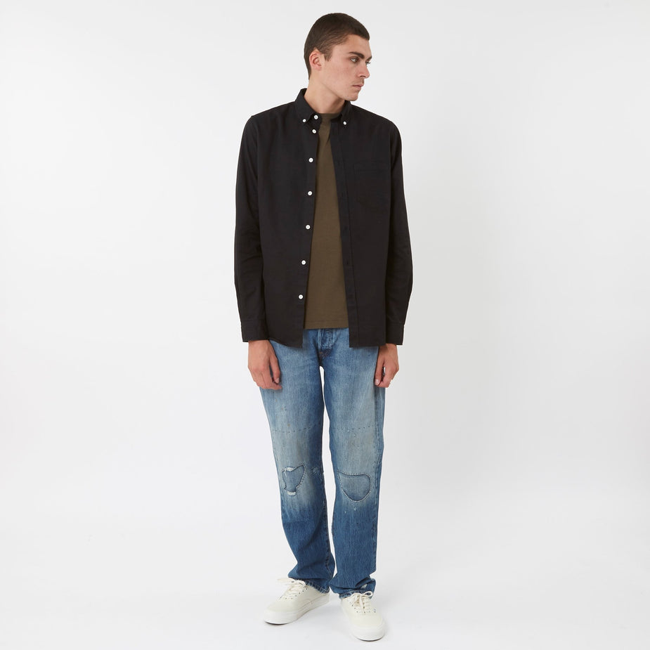 Norse Projects Norse Projects Anton Oxford Shirt - Black - Black