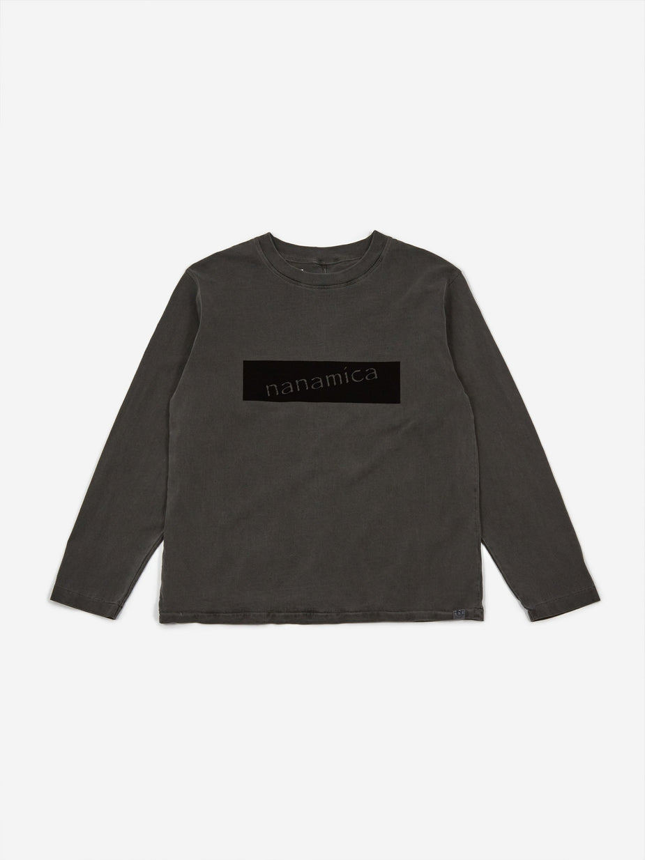 Nanamica Nanamica Graphic Longsleeve T-Shirt - Navy - Blue