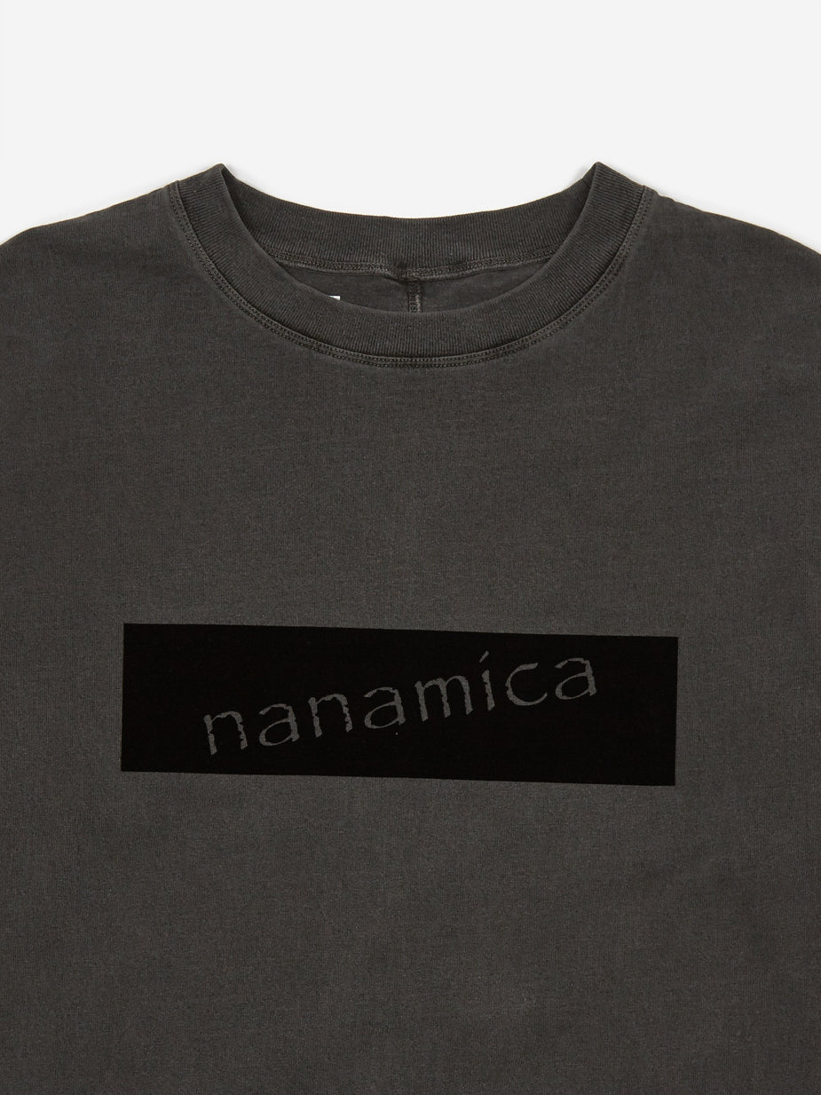 Nanamica Nanamica Graphic Longsleeve T-Shirt - Navy - Blue