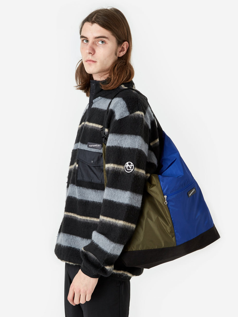 Nanamica Nanamica Nanamican Utility Shoulder Bag L - Olive/Blue - Blue