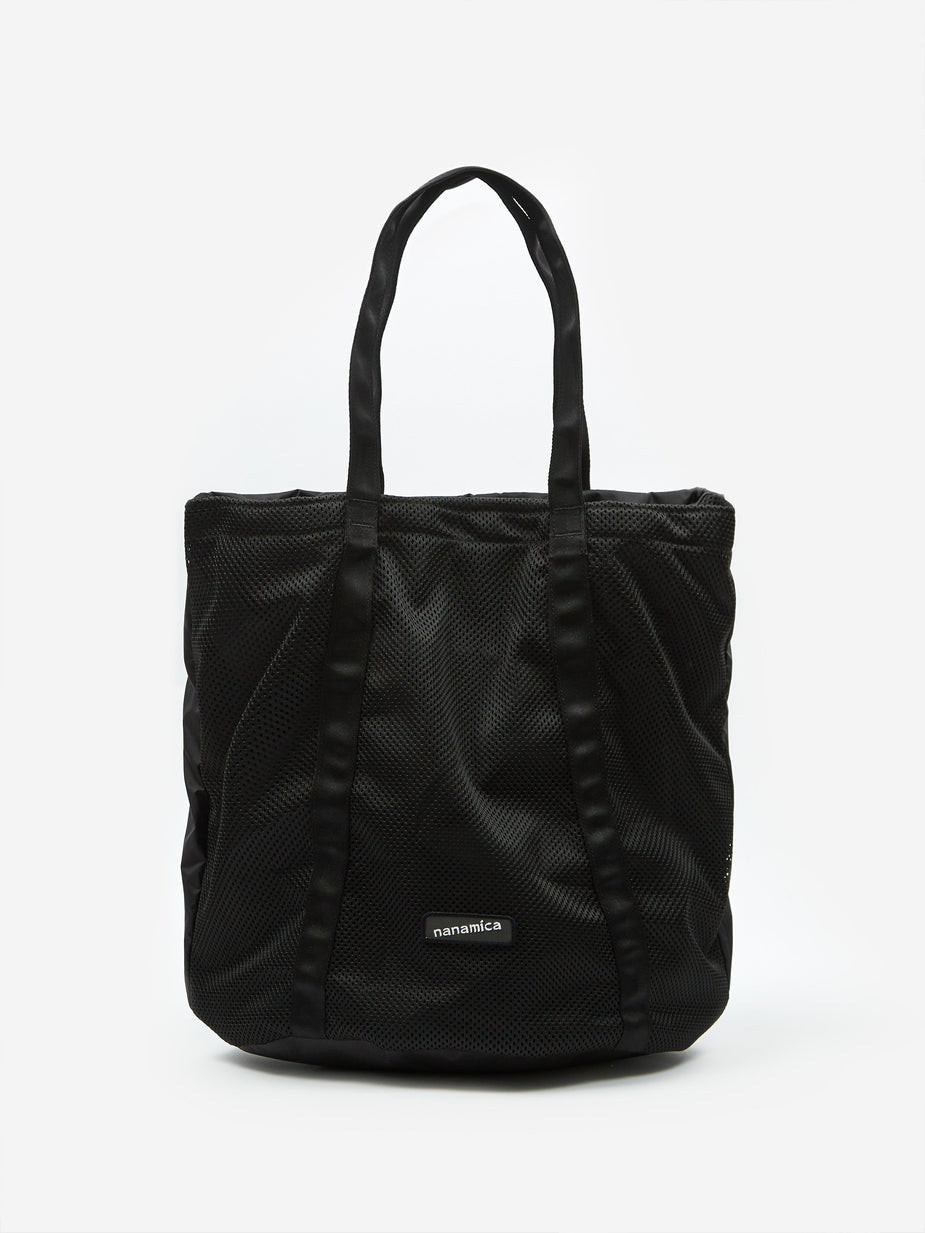 Nanamica Nanamica Packable Mesh Tote Bag - Black - Black