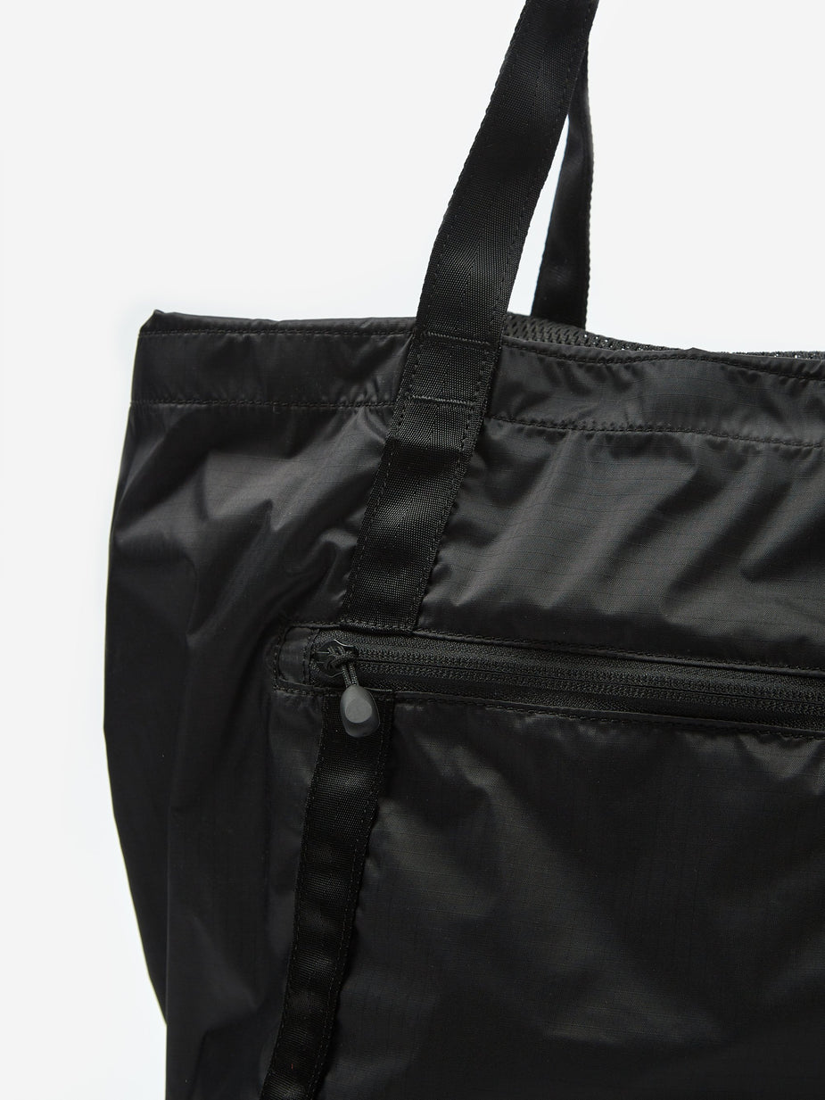 Nanamica Nanamica Packable Mesh Tote Bag - Black - Black
