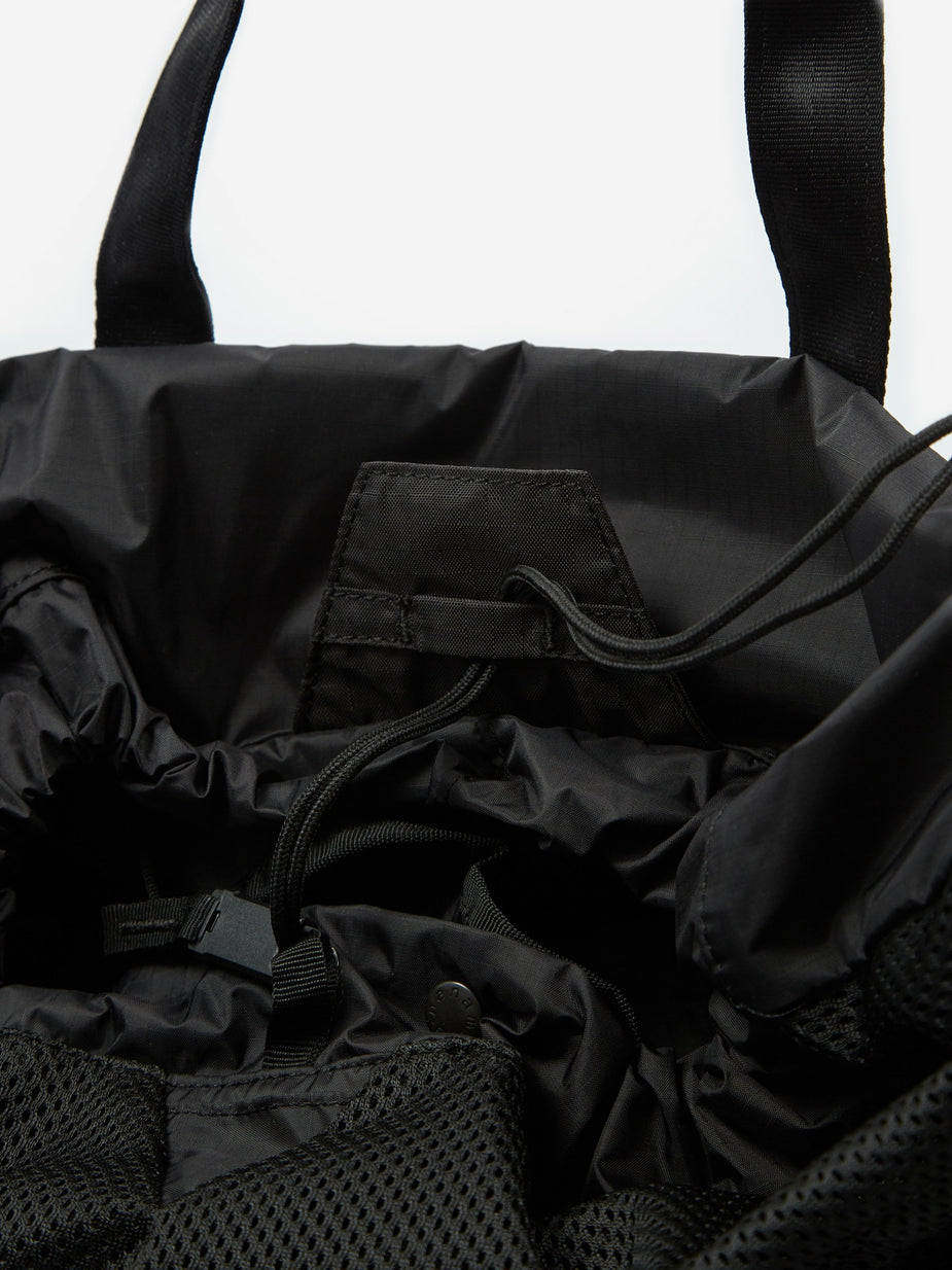 Nanamica Nanamica Packable Mesh Tote Bag - Black - Black