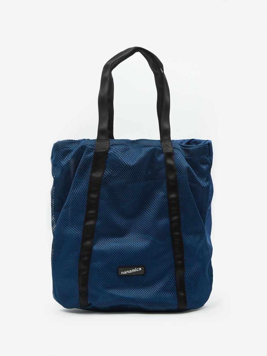 Nanamica Nanamica Packable Mesh Tote Bag - Navy - Blue
