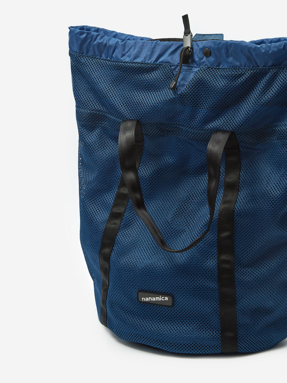 Nanamica Nanamica Packable Mesh Tote Bag - Navy - Blue