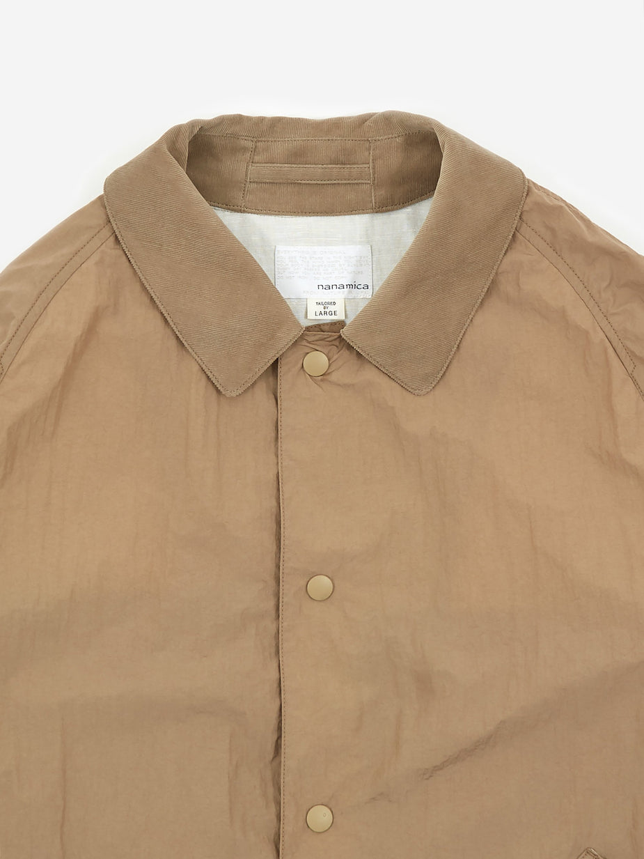 Nanamica Nanamica Soutien Collar Coat Nylon - Black/Orange - Orange
