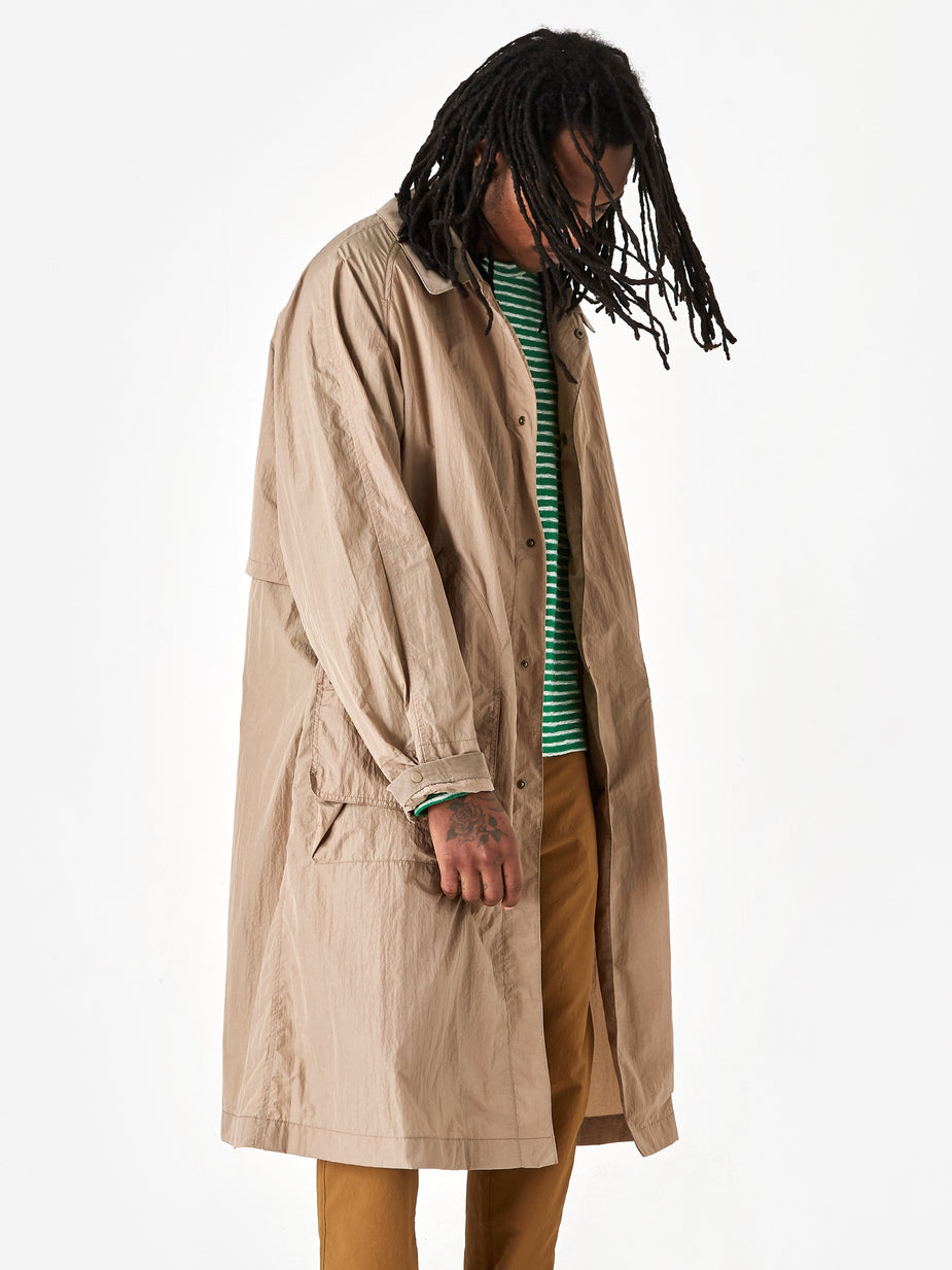 Nanamica Nanamica Soutien Collar Coat Nylon - Black/Orange - Orange