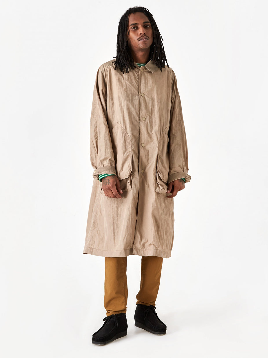 Nanamica Nanamica Soutien Collar Coat Nylon - Black/Orange - Orange