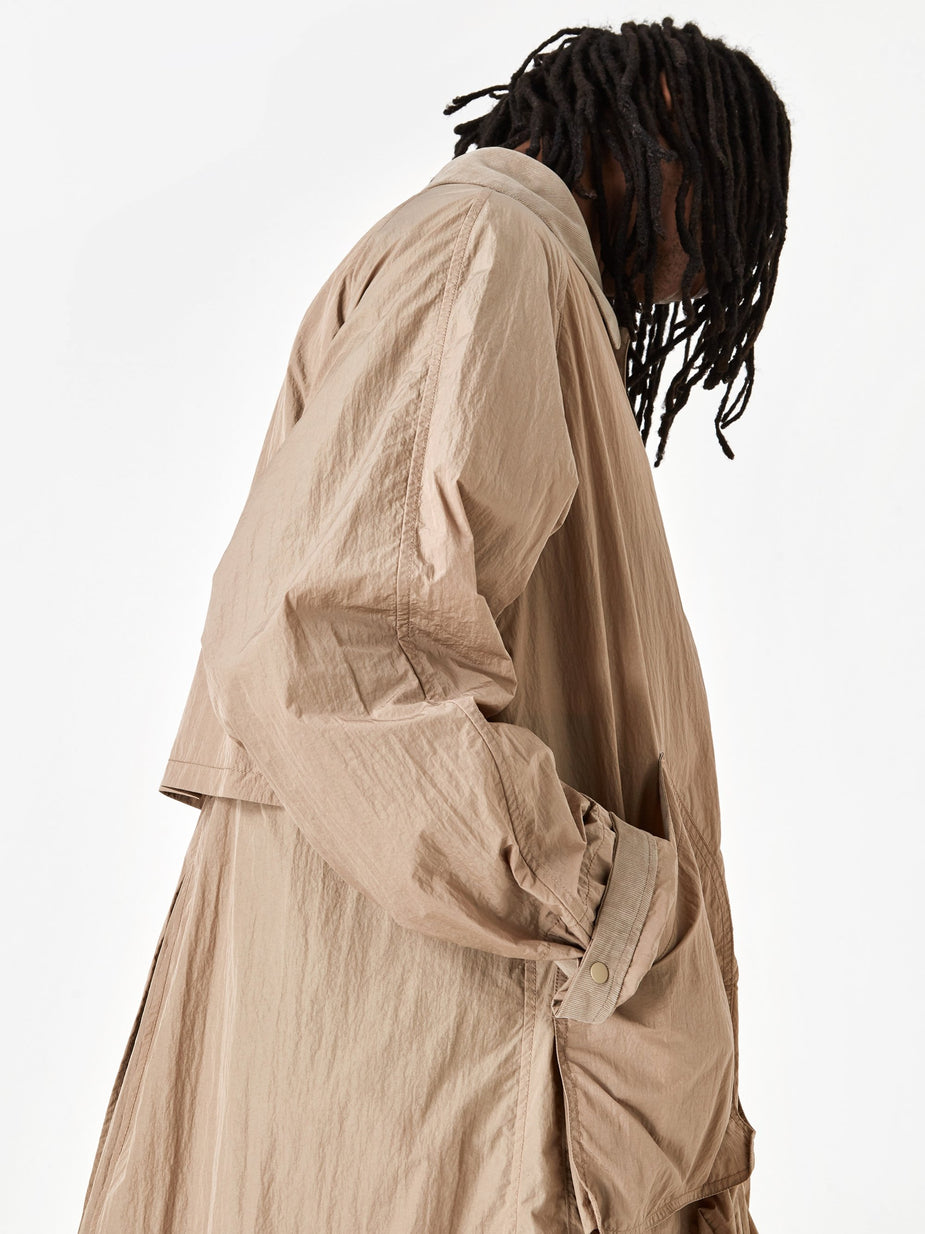 Nanamica Nanamica Soutien Collar Coat Nylon - Black/Orange - Orange