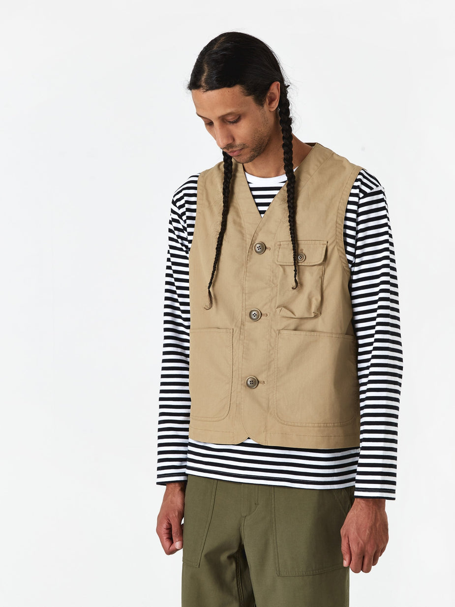 Nanamica Nanamica Dock Vest - Beige - Neutrals