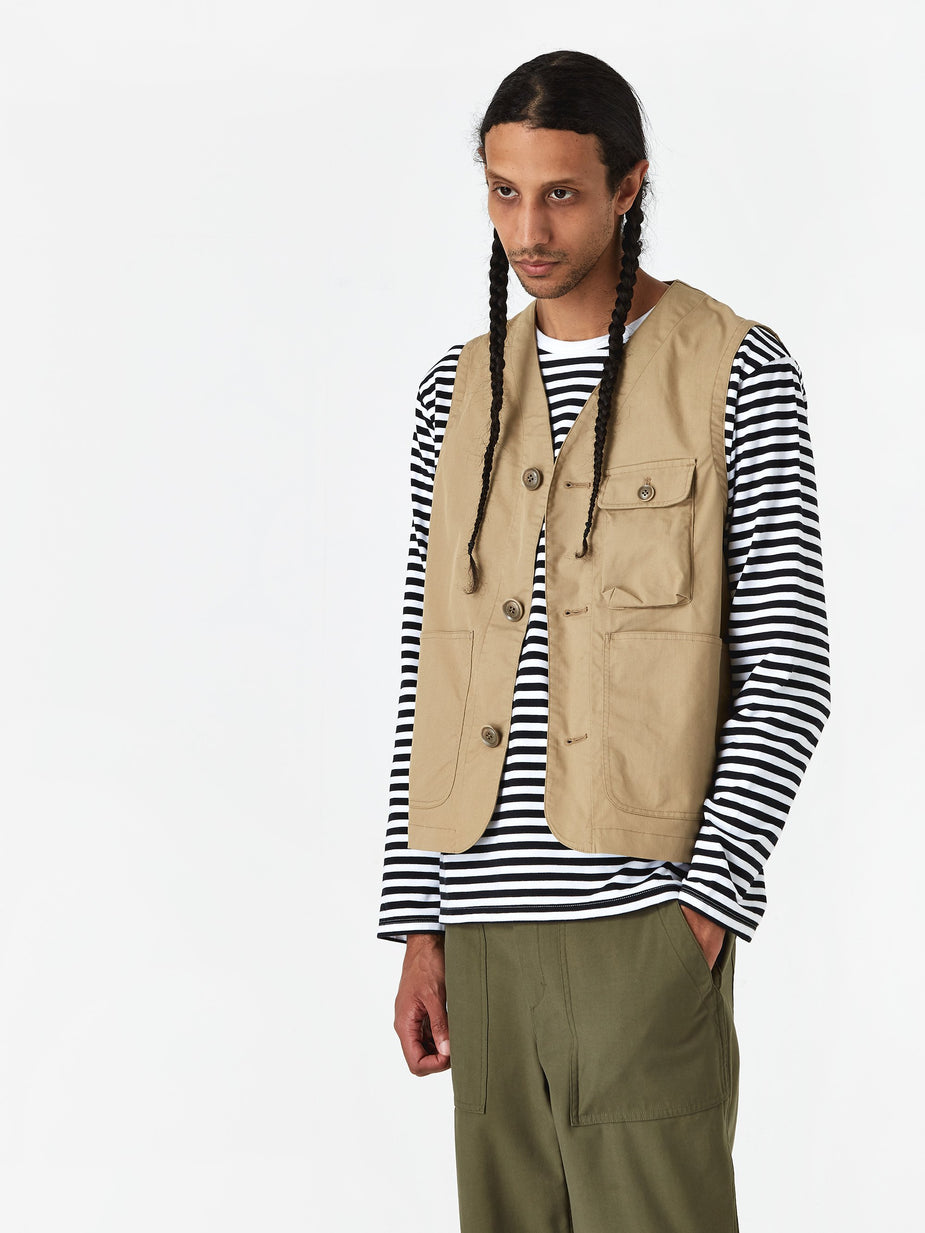 Nanamica Nanamica Dock Vest - Beige - Neutrals