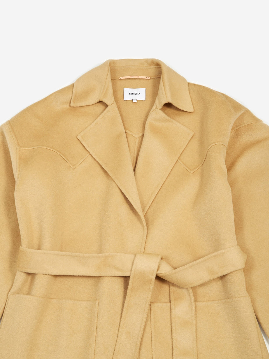 Nanushka Nanushka Alamo Coat - Cashew - Grey