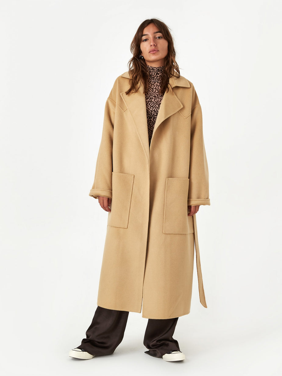 Nanushka Nanushka Alamo Coat - Cashew - Grey