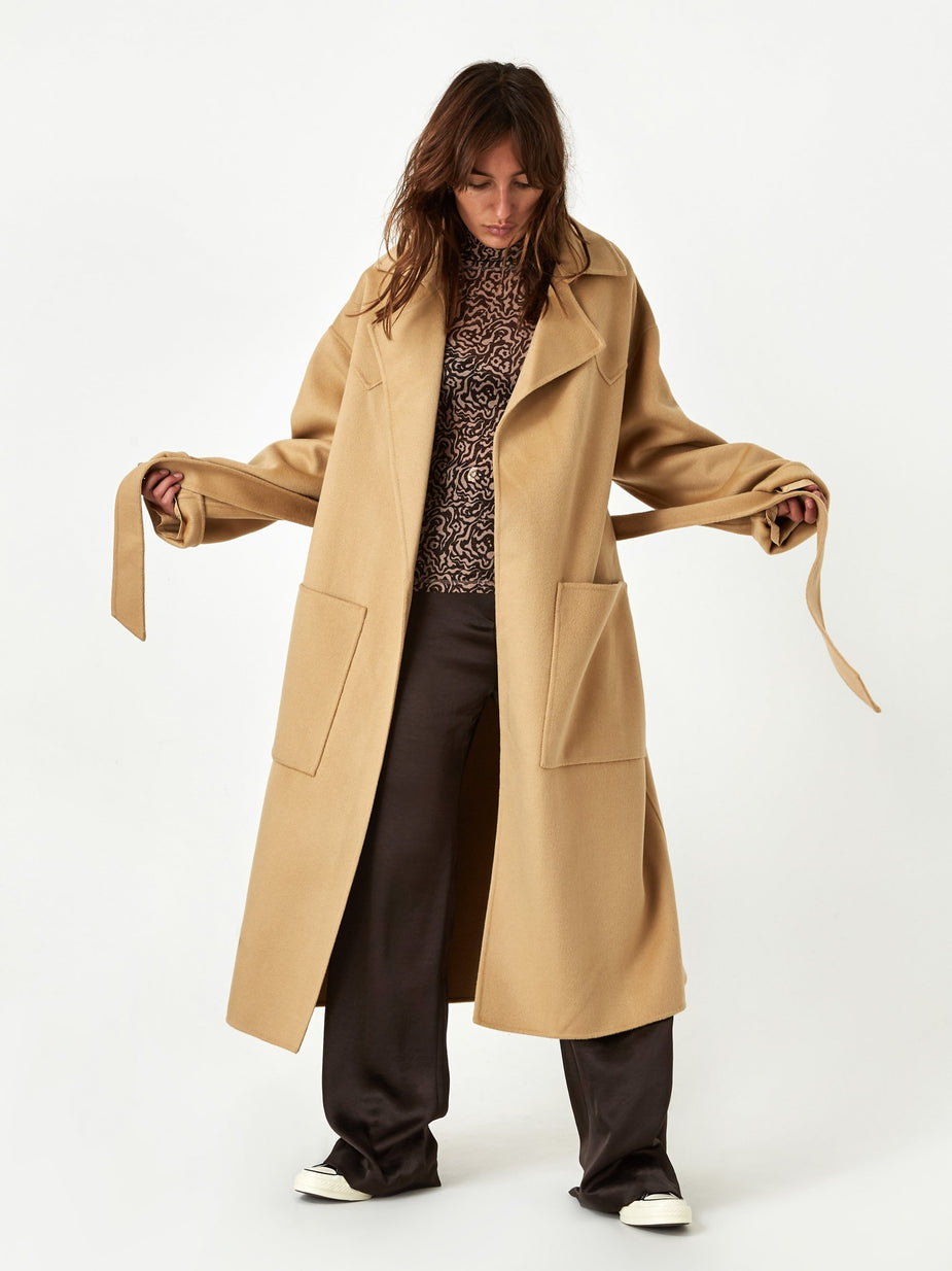 Nanushka Nanushka Alamo Coat - Cashew - Grey