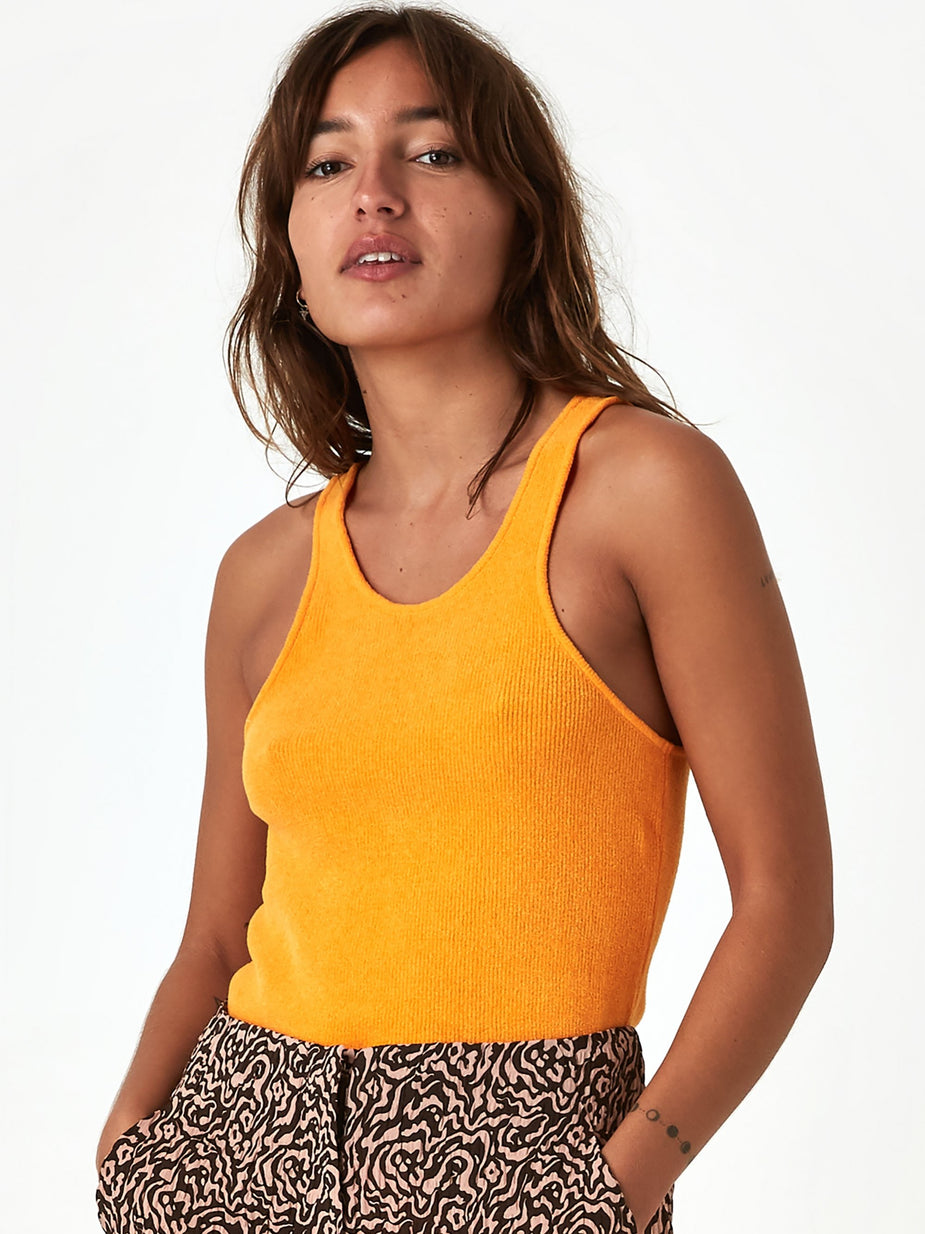 Nanushka Nanushka Mira Knit Tank - Orange - Orange