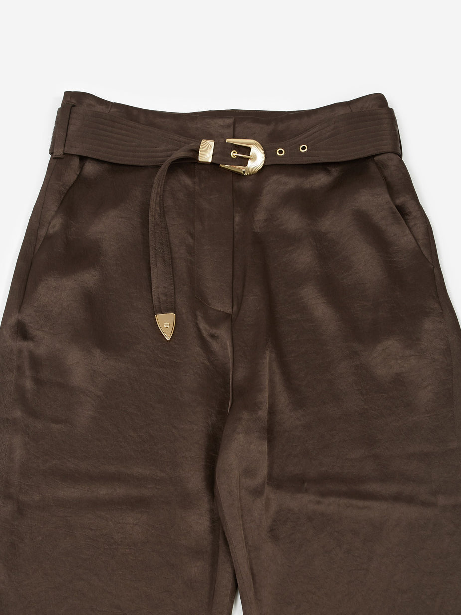 Nanushka Nanushka Kisa Satin Trouser - Espresso - Other