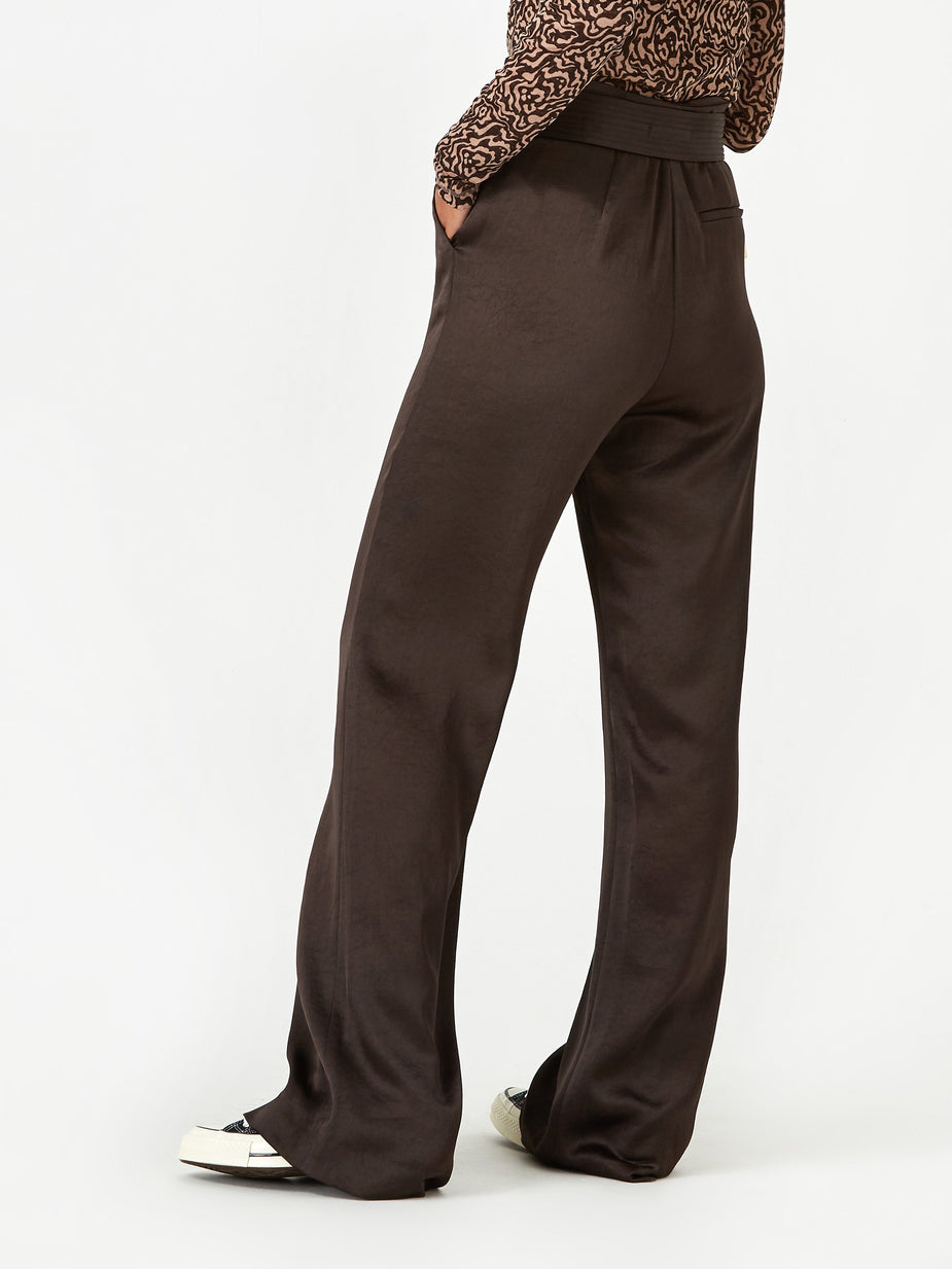 Nanushka Nanushka Kisa Satin Trouser - Espresso - Other