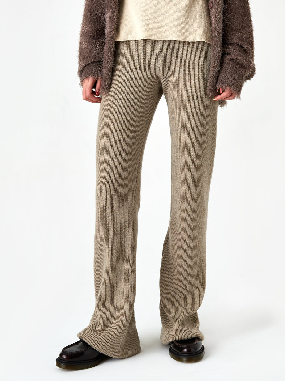 Nanushka Nanushka Leba Knit Trouser - Stone - Grey