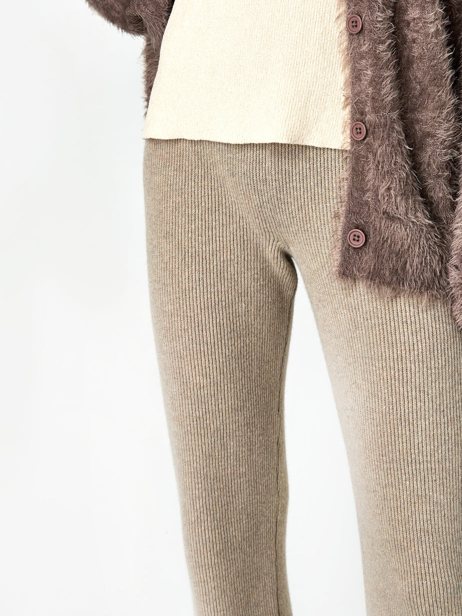 Nanushka Nanushka Leba Knit Trouser - Stone - Grey