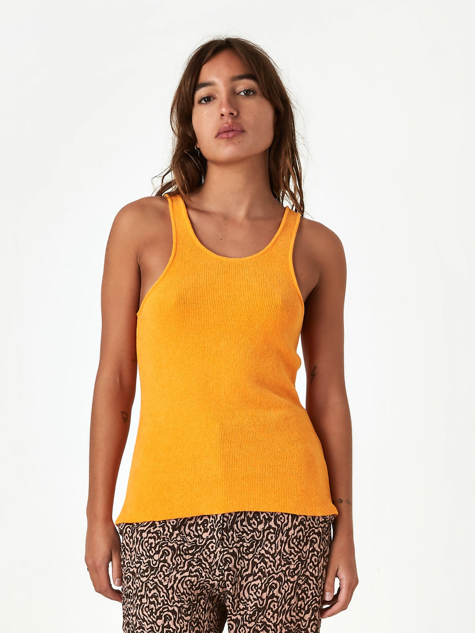 Nanushka Nanushka Mira Knit Tank - Orange - Orange