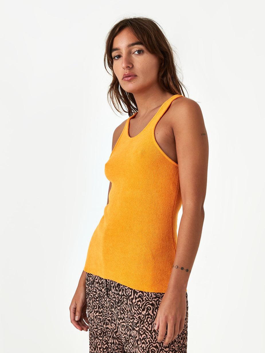 Nanushka Nanushka Mira Knit Tank - Orange - Orange