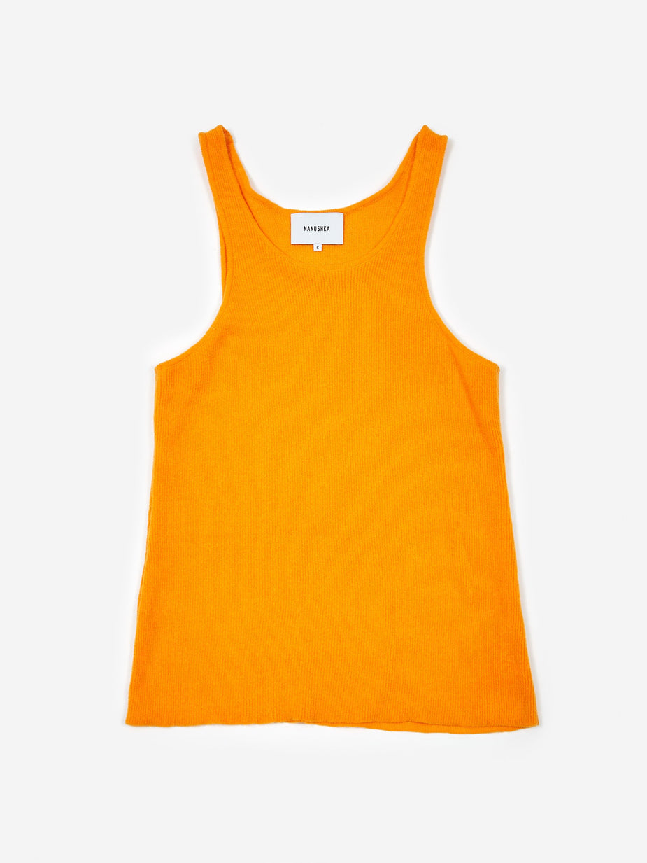 Nanushka Nanushka Mira Knit Tank - Orange - Orange