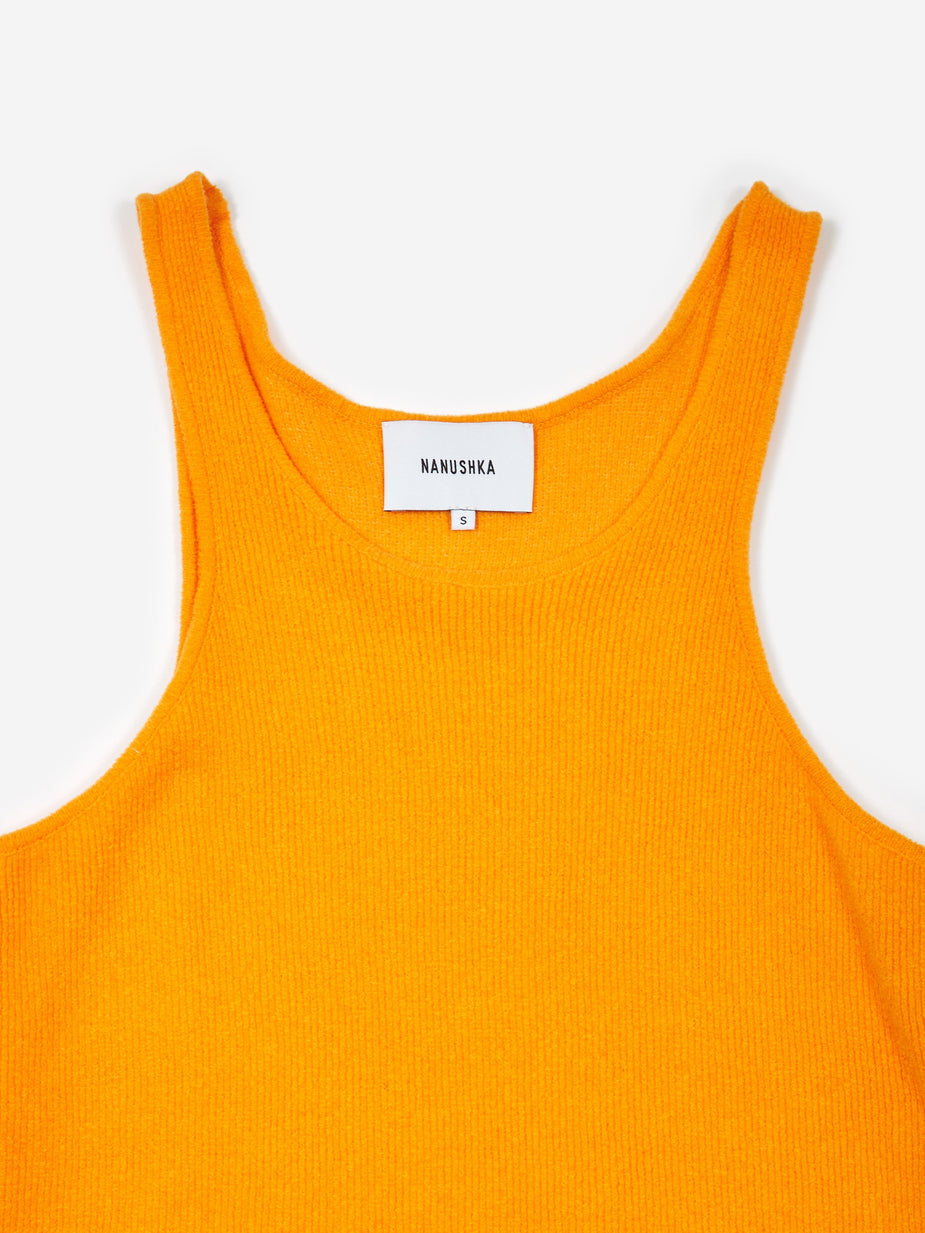 Nanushka Nanushka Mira Knit Tank - Orange - Orange