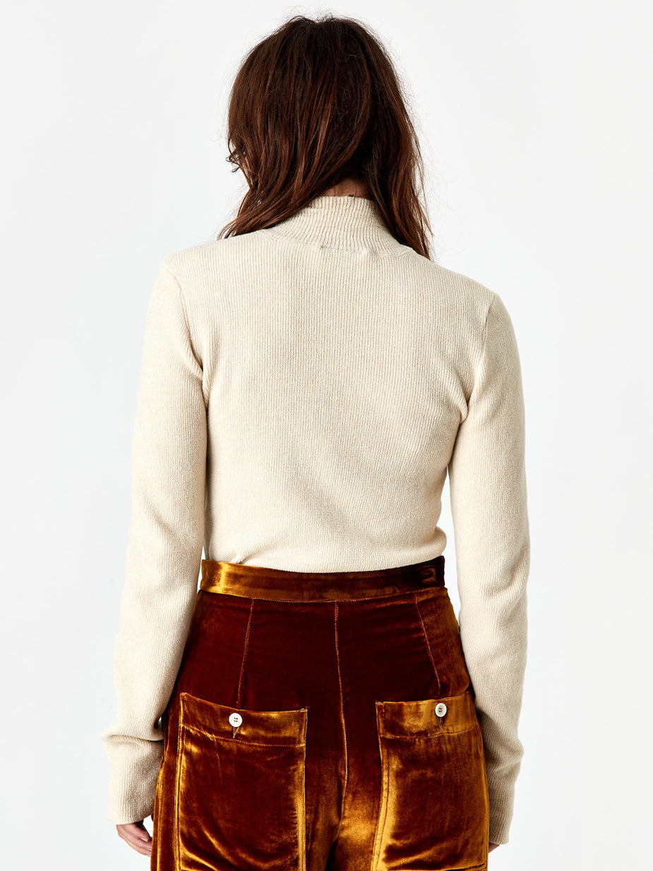 Nanushka Nanushka Niel Chenille Knit Longsleeve Top - Crme - Other
