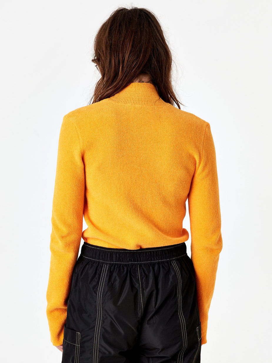 Nanushka Nanushka Niel Chenille Knit Longsleeve Top - Orange - Orange
