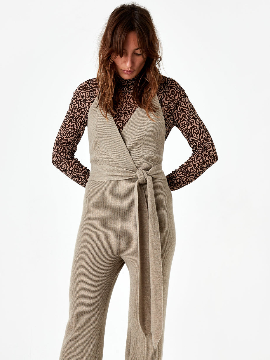 Nanushka Nanushka Tilli Jumpsuit - Stone - Grey