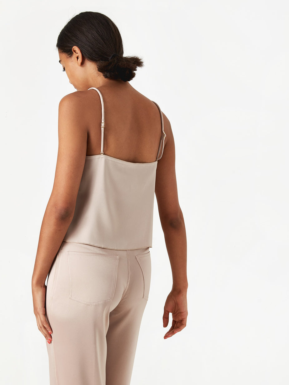 Nanushka Nanushka Abio Satin Cami Top - Himalayan Salt - Other