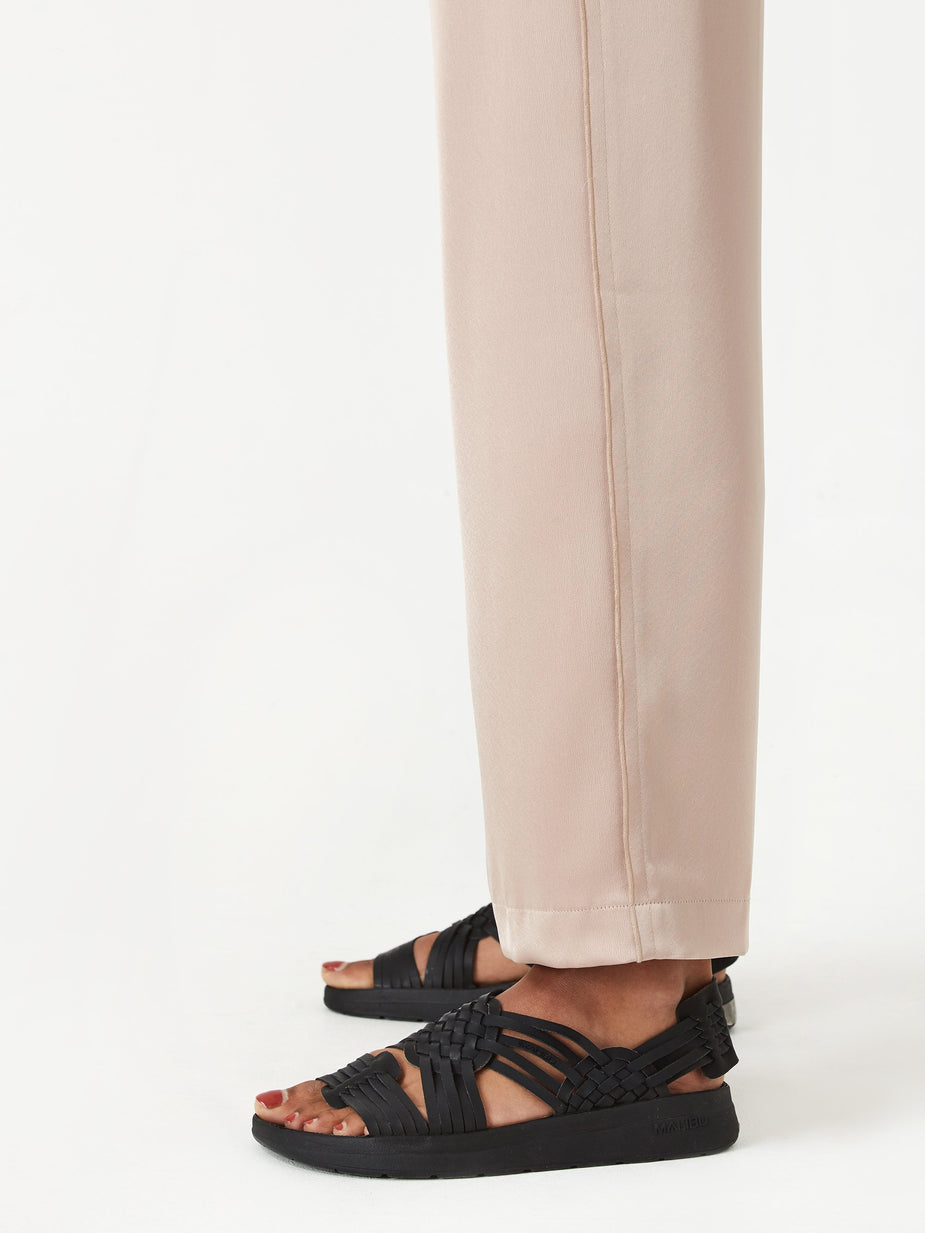 Nanushka Nanushka Marfa Wide Leg Satin Trouser - Himalayan Salt - Other