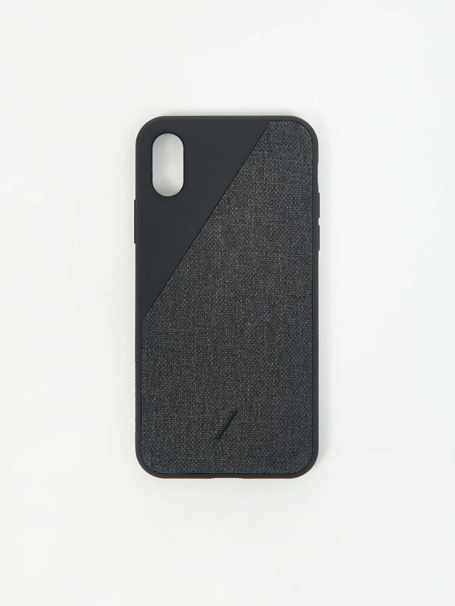 Native Union Native Union Clic Canvas iPhone Xs Case - Black - Black
