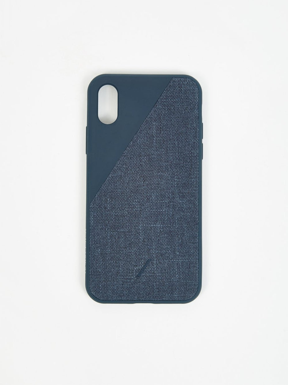 Native Union Native Union Clic Canvas iPhone Xs Case - Navy - Blue