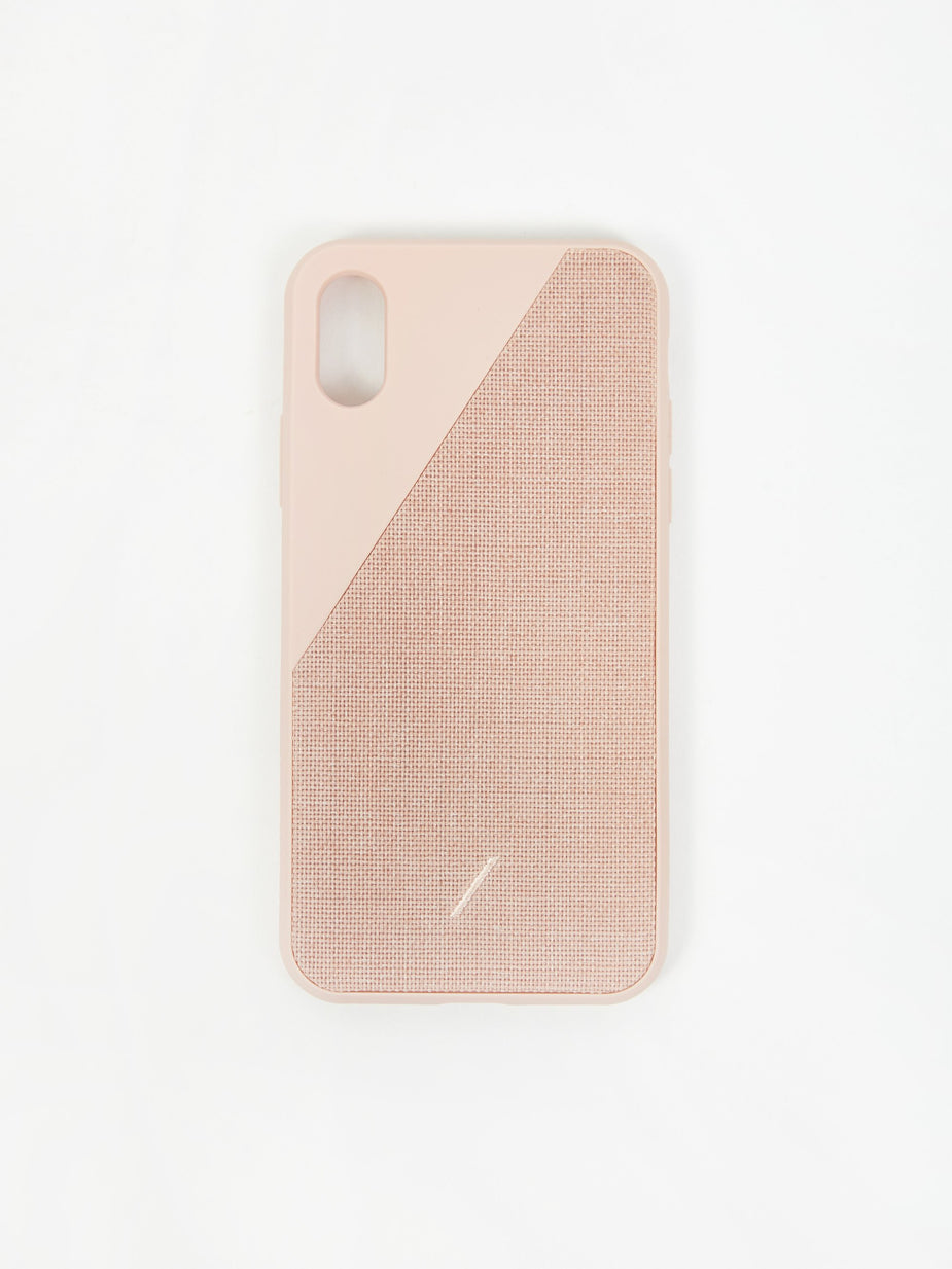 Native Union Native Union Clic Canvas iPhone Xs Case - Rose - Pink