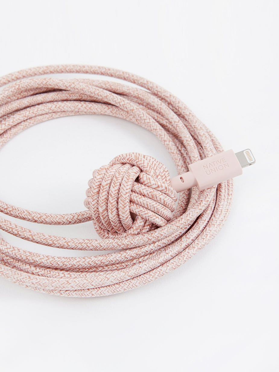 Native Union Native Union NIGHT Cable - Rose KV - Pink