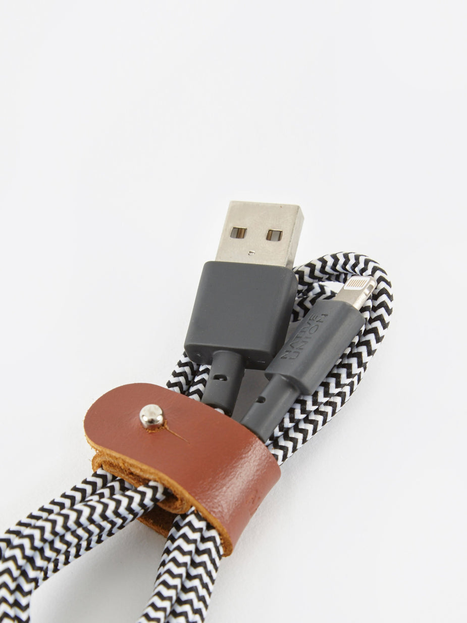Native Union Native Union BELT Cable 1.2M - Zebra KV - Black